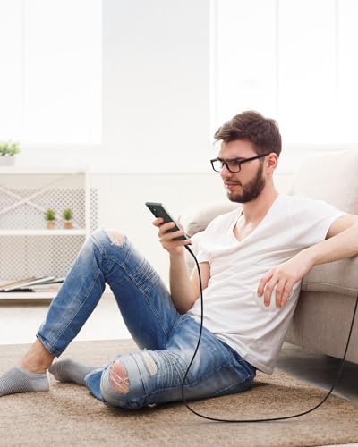 Experience Unmatched Connectivity with CONMDEX 10 Gbps USB C Cable [6 ft, 2-Pack] – Fast Charging & High-Speed Data Transfer for i Phone 16 Plus, 16 Pro Max, Samsung Galaxy S25 – Ultimate Android Auto & Device Compatibility in Sleek Black Design for Seamless Performance and Durability