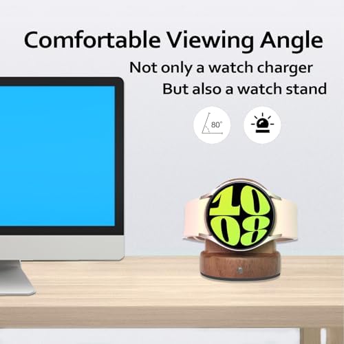 Elevate Your Charging Experience with the Premium Walnut Samsung Galaxy Watch Magnetic Dock – High-Speed Wireless Charger for Galaxy Watch Series 6/5/4/3/2/Active 2/1/S3 – Sleek Smartwatch Accessory for Modern Workspaces and Homes. Enjoy Effortless Charging with Stylish Design and Enhanced Durability, Perfect for Home, Office, or Travel Use. Say Goodbye to Tangled Wires and Hello to Instant Power with This Elegant Docking Station, Crafted for Maximum Compatibility and Aesthetic Appeal. Ideal for Tech-Savvy Individuals Seeking Functionality and Sophistication in Their Charging Solutions.