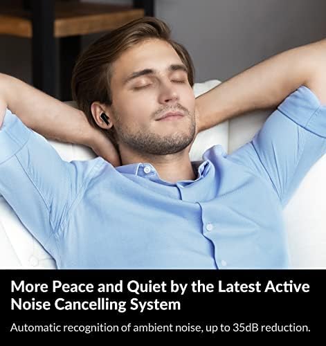 M3 Wireless Earbuds with Active Noise Cancelling Technology – Bluetooth 5.3 Headphones Featuring 4 Mic ENC for Crystal-Clear Calls, 30 Hours of Playtime, Deep Bass Immersion & Transparency Mode (Black) – Ultimate Audio Experience for Audiophiles and On-the-Go Lifestyle