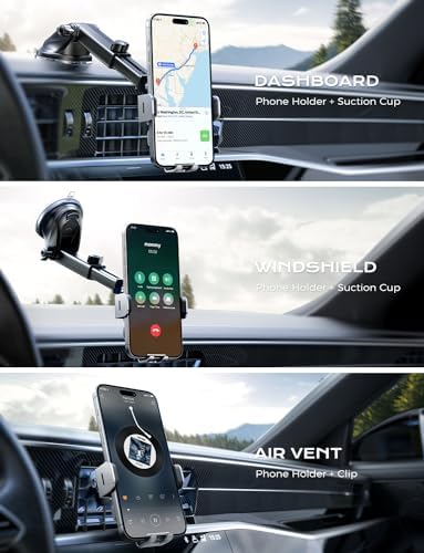 CHGeek 15 W Wireless Car Charger & Auto-Clamping Phone Mount – Fast Qi Charging Solution for i Phone 15/14/13/12/11 Pro Max & Samsung Galaxy S25/S24/S23/S22/S21/S20 – Stylish Pink Design for Modern Drivers – Effortless Device Security & Optimal Viewing Angles