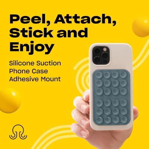 Ultimate Stability Turquoise Silicone Suction Phone Holder – Hands-Free Mount for i Phone & Android – Compact 2.6″ x 3.9″ Design – Elevate Your Selfies and Videos with Superior Grip and Versatile Functionality – Essential Content Creation Accessory for Effortless Capturing and Live Streaming