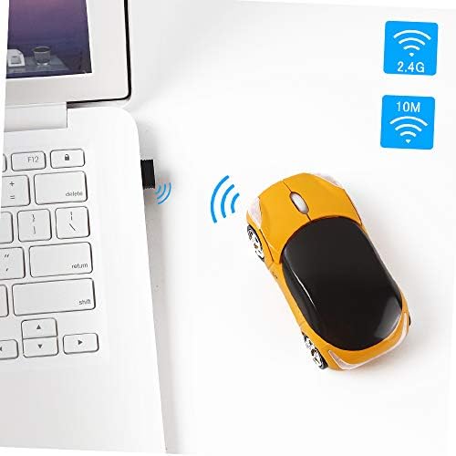 Vibrant Pink Car-Shaped Wireless Mouse for Small Hands – 2.4 GHz Ergonomic Optical Gaming Mouse with USB Receiver – Perfect for Kids, PC, and Laptop Use – Fun and Functional Computer Accessory