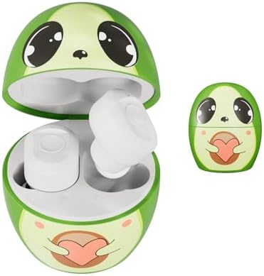 Coby Kids Simon the Sloth Wireless Bluetooth Earbuds – Splash-Proof, 24-Hour Playtime, Easy-Control Design with Adorable Carrying Case for Young Music Enthusiasts and Educational Adventures