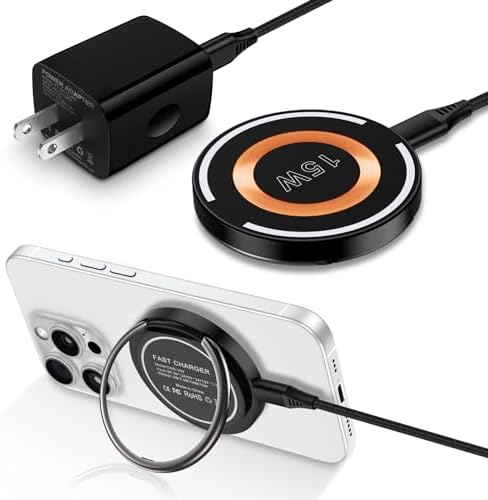 Elevate Your Charging Game with the 20 W Wireless Charger Pad – Fast Charging Station for Android Devices, Magnetic Design for Moto G Power 2025 & Samsung Galaxy S Series, Sleek and Compact for Home or Office Use, Ultimate Compatibility and Efficiency