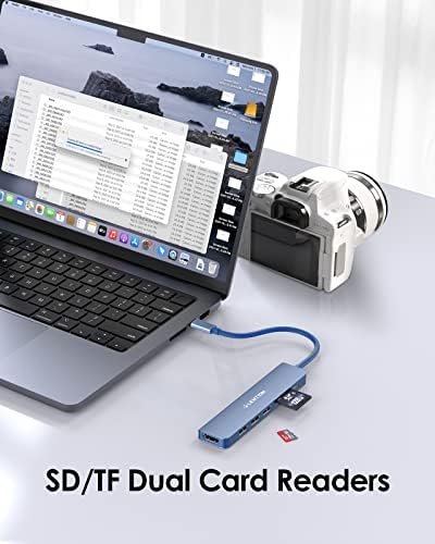 Elevate Your Connectivity with the LENTION USB C Hub: 100 W Fast Charging, 4 K HDMI Output, Dual Card Reader, and Versatile USB 3.0/2.0 Compatibility for Mac Book Pro, Mac Air, Surface, Chromebook, and More – Sleek Space Gray Design for Professionals and Creatives Seeking Enhanced Performance and Productivity