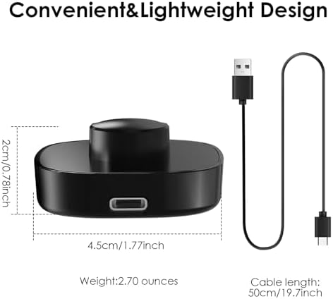 Oura Ring Gen3 Compatible Fast Charging Dock – Size 8 USB-C Station for Optimal Smart Ring Performance – Rapid Power Boost and Sleek Design for Wellness Tracking Convenience