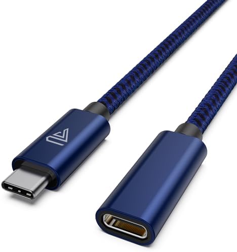 High-Speed USB C Extension Cable (20 Gbps Data Transfer, 240 W Fast Charging, 3.3 Ft) – USB 3.2 Type C Male to Female Adapter for i Phone 16, Pixel, PSVR2, Mac Book Air/Pro, and Dell XPS – Optimal Versatility & Enhanced Performance in a Sleek Red Design