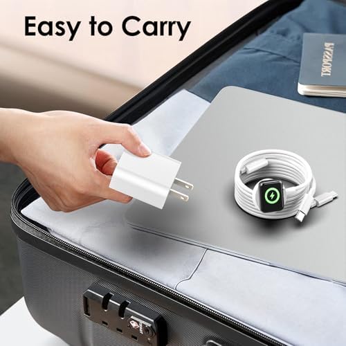 Revolutionize Your Charging Game with the MFi Certified 2-in-1 USB C Cable & 20 W Wall Adapter – Effortlessly Power Your i Phone 16/15 and Apple Watch Ultra/SE/2-9 Simultaneously with a Durable 4 FT Charging Solution for Enhanced Convenience and Speed