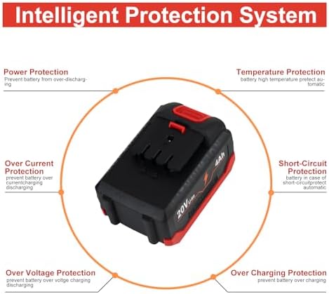 High-Performance 20 V 6000 m Ah Battery for DA YI Electric Garden Tools – Ultimate Compatibility and Safety Features with Overcharge, Overdischarge, and Temperature Protection for Seamless Gardening Efficiency
