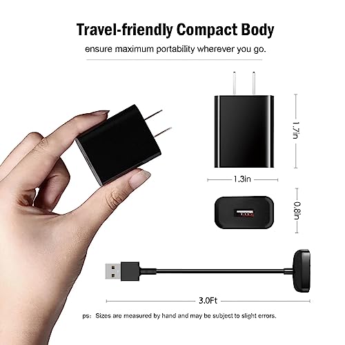 Ultimate Fast Wall Charger for Fitbit Inspire 2 & Ace 3 – Quick USB Charging Cable for Kids’ Fitness Trackers – Enhanced Compatibility & Lightning Speed for Active Lifestyles – Reliable Power Solution for Home, School & Travel