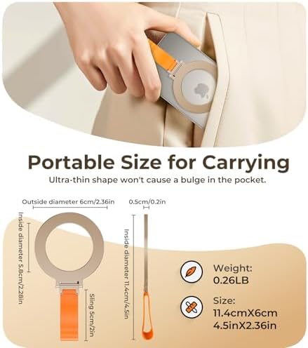 Chic Glitter Magnetic Phone Ring Holder for Mag Safe – Stylish Finger Grip Stand for i Phone, Kindle & Smartphones, Enhanced Stability with Versatile Compatibility for Pop Sockets – Elevate Your Daily Mobile Experience with Glamour and Functionality