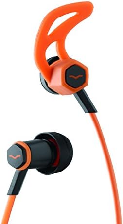 V-MODA Forza Hybrid Sport Earbuds – Premium In-Ear Headphones for Samsung & Android with 3-Button Remote, Noise Isolation & Sweat Resistance – Stylish Orange Accents for Active Lifestyles