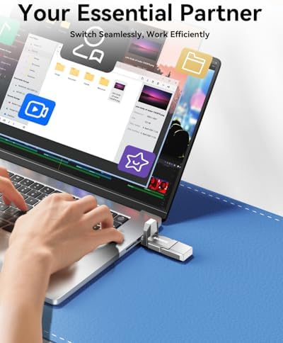 High-Speed 128 GB USB C Flash Drive – Dual USB-A and USB-C Memory Stick with 450 MB/s Transfer Rate for Effortless Data Storage Across Smartphones, Tablets, Computers & Game Consoles – Compact & Durable Design for Ultimate Portability