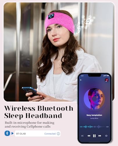 Perytong Wireless Sleep Headphones Headband – Ultimate Comfort Audio Solution for Restful Sleep and Relaxation, Perfect Gift for All Ages – Noise-Blocking Technology with Superior Bluetooth Connectivity and Long Battery Life