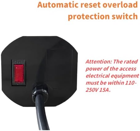 ZESHAN Sleek Pop-Up Power Outlet with 15 W Wireless Charging Station – Dual US Outlets, USB A & USB C PD Fast Charging Ports for Effortless Connectivity at Home or Office – Ideal for Conference Tables and Kitchen Counters, Modern Black Finish