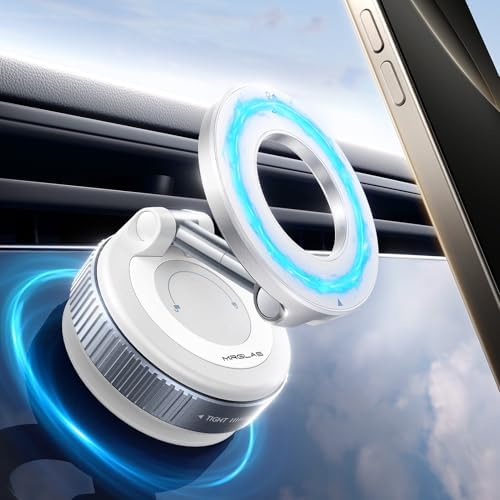Revolutionize Your Driving Experience with the MRGLAS 2025 Enhanced Magnetic Phone Holder – Unmatched 89+ lbs Suction Power & 2800 gf Magnetic Force for Secure Mounting; 360° Adjustable Design for Optimal Viewing; Perfect for Mag Safe & All Smartphones; Ideal Gift for Men and Women on Father’s Day – Effortless Hands-Free Navigation & Sleek Vehicle Integration