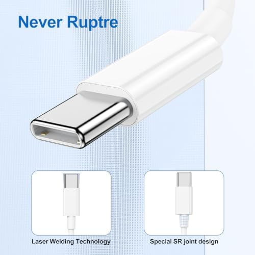 Ultra-Fast USB C to C Charging Cable Set for i Phone 15, i Pad Pro, and Mac Book – 3-Pack Bundle with 60 W Power Delivery, 6 ft & 10 ft Lengths – Superior Compatibility for All USB-C Devices, Durable & Tangle-Free Design for Ultimate Convenience