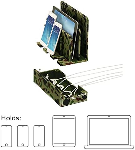 Eco-Friendly Bamboo Multi-Device Charging Station & Organizer – Streamline Your Workspace with Fast Charging for Laptops, Tablets, and Smartphones – Elegant Design in Various Finishes for a Clutter-Free Environment