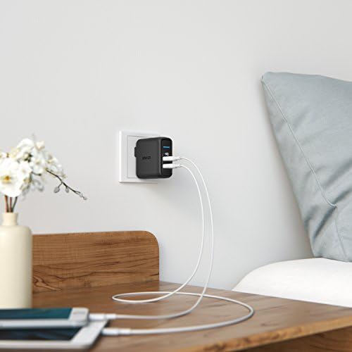 Anker Elite 24 W Dual Port USB Wall Charger – Fast Charging Adapter with Power IQ Technology, Foldable Plug for i Phone 15/14/13/12/11, i Pad Pro/Air, Samsung Galaxy & More – Compact Travel Solution for Efficient Device Charging