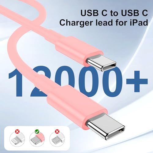 Ultimate 20 W Fast Charging Solution: 10 Ft i Phone 15 Charger with 3 Durable USB-C Cables & Dual Wall Adapters – Compatible with i Phone 15/15 Pro/Pro Max, i Pad Pro, Air Pods, and Samsung Devices for Rapid Power-Up and On-the-Go Convenience