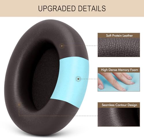 Revolutionize Your Listening with GVOEARS Navy Blue Ear Pads – Premium Protein Leather Replacement Cushions for Beats Studio Pro Wireless Headphones, Unmatched Comfort & Acoustic Excellence, Secure Adhesive for Long-Lasting Fit