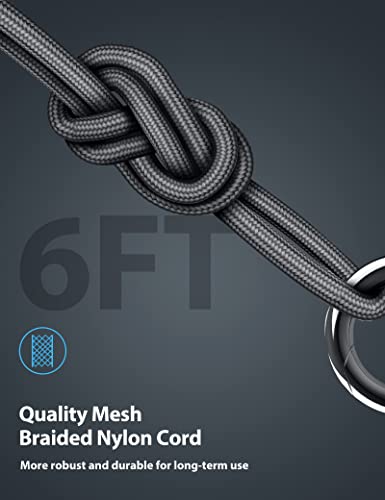 High-Performance 6 Ft USB C Cable for Xiaomi – 120 W Hyper Charge Turbo Fast Charging, 6 A Right Angle Nylon Braided Type C to USB A Charger for Xiaomi Pad 5, 12 Pro, 12 S Ultra, 11 T Pro, 11 Lite NE & Redmi Note 11 Pro – Ultimate Durability & Convenience for On-the-Go Power Solutions