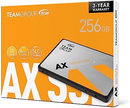 Boost Your Computer’s Speed with TEAMGROUP AX2 1 TB SATA III SSD – Unleash Lightning-Fast 540 MB/s Data Transfer for Ultimate Performance in Laptops & Desktops, Enhanced Durability with 3 D NAND TLC Technology for Reliable Storage Solutions