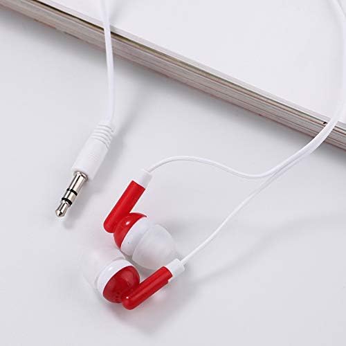 Colorful Kids Bulk Earbud Headphones – 50 Pack Individually Bagged Disposable Earphones for Schools, Libraries & Group Activities – Lightweight, Durable & Compatible with Most Devices for Ultimate Listening Experience