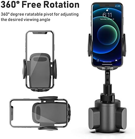 Universal Cup Phone Holder for Cars and More – Adjustable Long Neck Mount for All 4-7 Inch Smartphones – Non-Slip Cradle Compatible with i Phone, Samsung, Google – Ideal for Vehicles, Golf Carts, and Treadmills – Enhance Convenience and Safety While Driving or Exercising