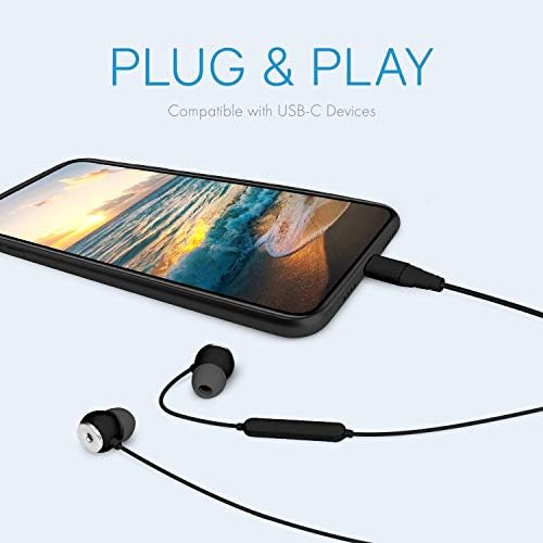 High-Fidelity USB-C Earbuds with Built-In Microphone for Superior Sound Quality – Hands-Free Calling & Track Control for Google, Samsung, Huawei & Other Type-C Devices – Lightweight Design for Everyday Comfort and Enhanced Audio Performance