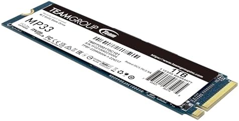 TEAMGROUP MP33 256 GB NVMe SSD – Ultra-Fast M.2 2280 Solid State Drive for Unmatched Performance Enhancement – Exceptional SLC Cache 3 D NAND TLC, PCIe Gen3 x4, Ideal for Gaming & Productivity – Experience Lightning Read Speeds Up to 1600 MB/s and Write Speeds Up to 1000 MB/s – Transform Your System with Unrivaled Efficiency & Reliability