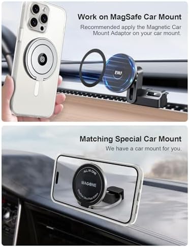 Elevate Your Mobile Experience with the EWA Mag One Ultra Phone Grip: Sleek Leather Finger Strap, Dual-Sided Magnetic Functionality, and 360° Rotatable Kickstand for Effortless Hands-Free Viewing – Perfect for Video Calls and Selfies – Slim, Portable Design Available in Elegant Colors – Strong Grip for Heavy Devices – Innovative Magnetic Snap Technology for Versatile Compatibility with Accessories – Ideal for Home, Office, and Travel Use – Experience Ultimate Convenience with a Durable, Multi-Angle Stand and Detachable Features for Maximum Flexibility – Redefine Your Smartphone Interaction with This Functional, Stylish Grip Solution.