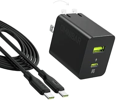 35 W Dual-Port USB C Charger Block – Ga N Fast Wall Adapter with Foldable Plug | PD 3.0 & PPS for i Phone 16/15/14/13, Galaxy S24/S23, Pixel 8/7, Mac Book Air & More – Ultimate Compact Power Solution for Home & Travel