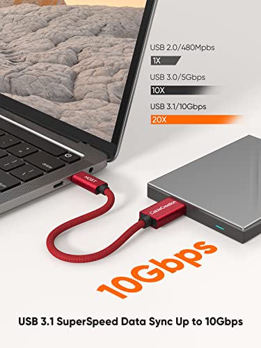 High-Speed 1 FT USB C to Micro B Cable – 10 Gbps Data Transfer for i Phone 15, Seagate & WD External Hard Drives – Durable Braided Design for Enhanced Connectivity & Reliability – Perfect Length for Travel & Desk Use – USB 3.1 Type C Compatible