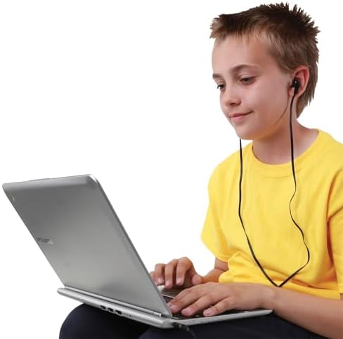 Califone E1 Economy Ear Buds – Lightweight 3.5 mm Earphones for Classroom and Personal Use, Superior Sound Quality & Durable Design for Extended Comfort