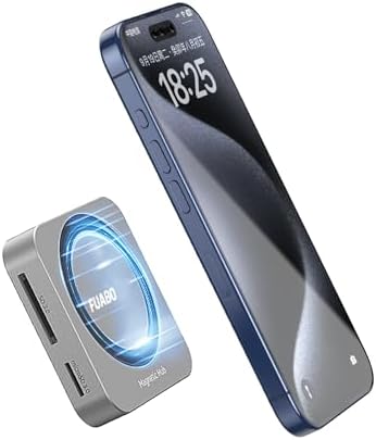 Magnetic M.2 NVMe SSD Enclosure & USB C Docking Station for i Phone Mag Safe – Ultimate Portable SSD Case with 10 Gbps Data Transfer, 4 K@60 Hz HDMI Output & 100 W PD Charging – Seamless Integration for Photographers & Creatives