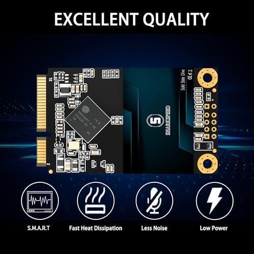 Maximize Your Computing Power with a 128 GB m SATA SSD – High-Speed SATA 3 Solid State Drive for Laptops & Desktops, Enhanced 3 D NAND Technology for Unmatched Durability and Performance, Ideal for Gamers and Professionals Seeking Reliable Storage Solutions