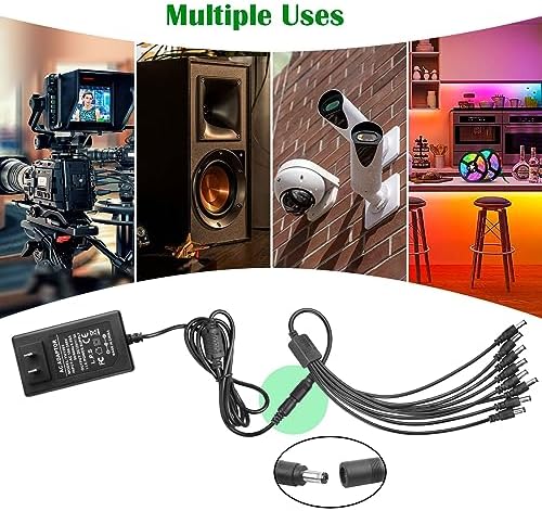 Universal 12 V 3 A Power Supply Adapter Set – Dual 36 W AC to DC Transformers for LED Strip Lights, CCTV, and Routers – Reliable Performance & Global Compatibility (2-Pack)