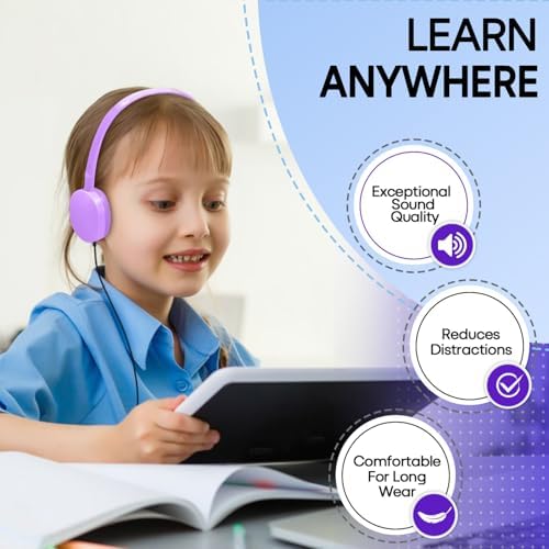 Bulk Headphones for Kids 12 Pack – Premium Wired Earphones with Superior HD Sound Quality for Classroom Learning and Play, Mixed Colors for Inclusive Use, Compatible with 3.5 mm Devices – Essential Audio Gear for Educational Environments