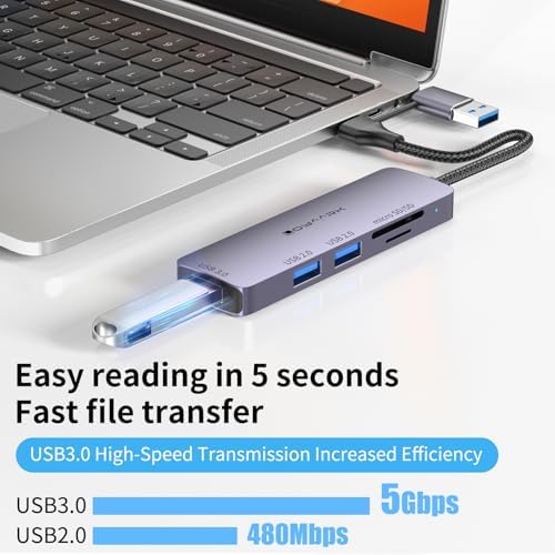 Transform Your Mac Book Pro into a Powerhouse with Our 4 K60 Hz USB C Hub – Ultimate Multi-Port Adapter for Lightning-Fast Data Transfers, PD 100 W Rapid Charging, and Dual SD/TF Card Readers – Ideal for Professionals and Creative Minds