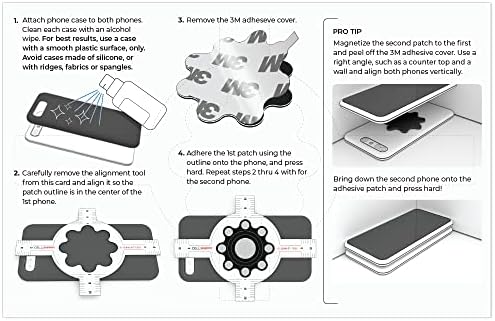 CELLSNAPP!™ Dual-Cellphone Carrier – Universal Solution for i Phone & Android Devices, Lightweight Magnetic Phone Pouch for Ultimate Accessibility, Adjustable Dual Phone Holder for Professionals & Parents, Enhanced Durability for Everyday Use, Streamline Your Communication Effortlessly