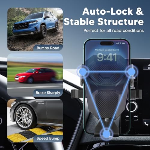 Advanced Adjustable Phone Mount for 2023-2025 Honda HR-V – Ergonomic Mobile Cradle for 9-Inch Navigation Screens, Elevate Safety and Convenience While Driving