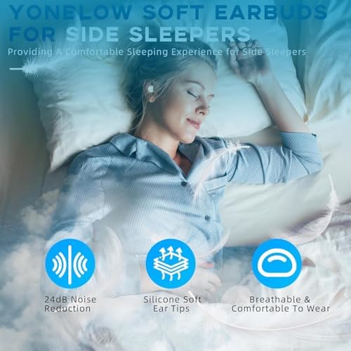 Ivory Wireless Sleep Earbuds – Ultra-Light Bluetooth 5.4 Headphones Perfect for Side Sleepers | Luxurious Comfort with Superior Sound Quality | Ideal for Audiobooks, Meditation, and Relaxing Music Sessions for Enhanced Rest
