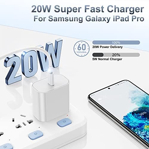 High-Efficiency 20 W USB-C Fast Charger for i Phone 16 & i Pad Pro – Versatile 6 ft & 10 ft Type C Charging Cables with Robust Wall Adapter for Quick Power Boosts – Perfect for i Phone 16 Pro Max, 15 Plus, and All i Pad Models – Maximize Your Charging Flexibility and Efficiency