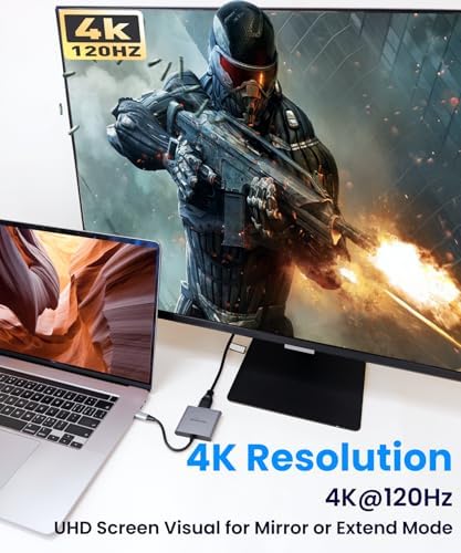 Transform Your Digital Experience with Our Premium USB C to HDMI Multiport Hub – Unleash 4 K@30 Hz Clarity for Mac Book Pro, i Pad Air, i Phone & More! Enjoy Blazing-Fast USB 3.0 Data Transfer Speeds, 100 W Power Delivery for Efficient Charging, and a Sleek, Portable Design Perfect for Gaming, Streaming, and Professional Presentations! Elevate Your Connectivity Game with This Essential Multi-Device Adapter for Effortless Setup and Crystal-Clear Visuals!