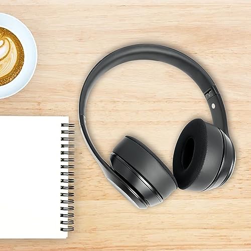 Upgrade Your Beats Solo 2 & 3 Experience with GVOEARS Premium Thicker Memory Foam Ear Pads – Exceptional Comfort & Noise Isolation, Durable 3 M Adhesive for Secure Fit, Stylish Grey Cushions for Enhanced Audio Performance and Long-Lasting Use – Perfect Headphone Accessories for Wireless & Wired Models