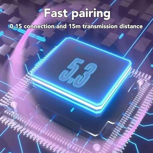 Heart-Shaped Bluetooth 5.3 Earbuds for Couples – Stylish Purple Wireless Earphones with Exceptional Hi-Fi Stereo Sound, Advanced Noise-Canceling Technology, and Portable Charging Case for Active Lifestyles and Romantic Escapes