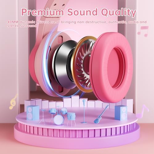 Unleash Your Child’s Potential with Premium USB-C Over-Ear Headphones – Crisp HD Audio, Safe Volume Control for Young Ears, Perfect for Learning and Adventure, Compatible with i Pads, PCs, Tablets – Stylish Foldable Design in Eye-Catching Blue for Ultimate Comfort and Engagement