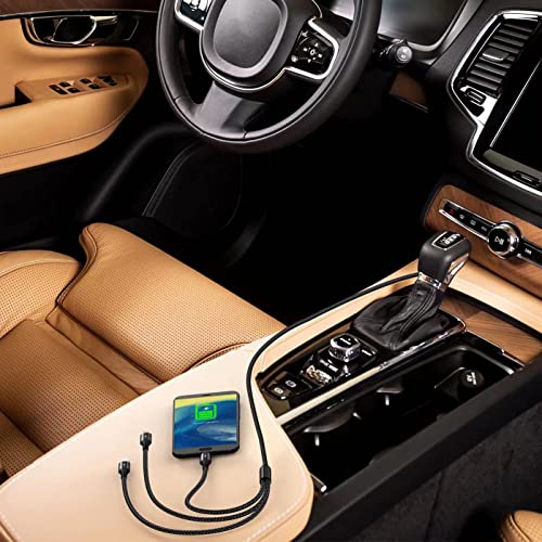 6 ft USB-C Multi-Splitter Charging Cable for 3 Devices – Durable Nylon Braided Design for Fast Charging & Data Transfer, Compatible with i Phone 15/16, Samsung Galaxy, Tablets & More – Perfect for Home and Travel Use