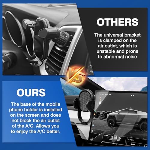 Upgrade Your Tesla Cybertruck with the Autorder 18.5-Inch Phone Holder: Hands-Free Mount for 2024-2026 Models – 360-Degree Rotating Dash Organizer for Ultimate Visibility and Safety